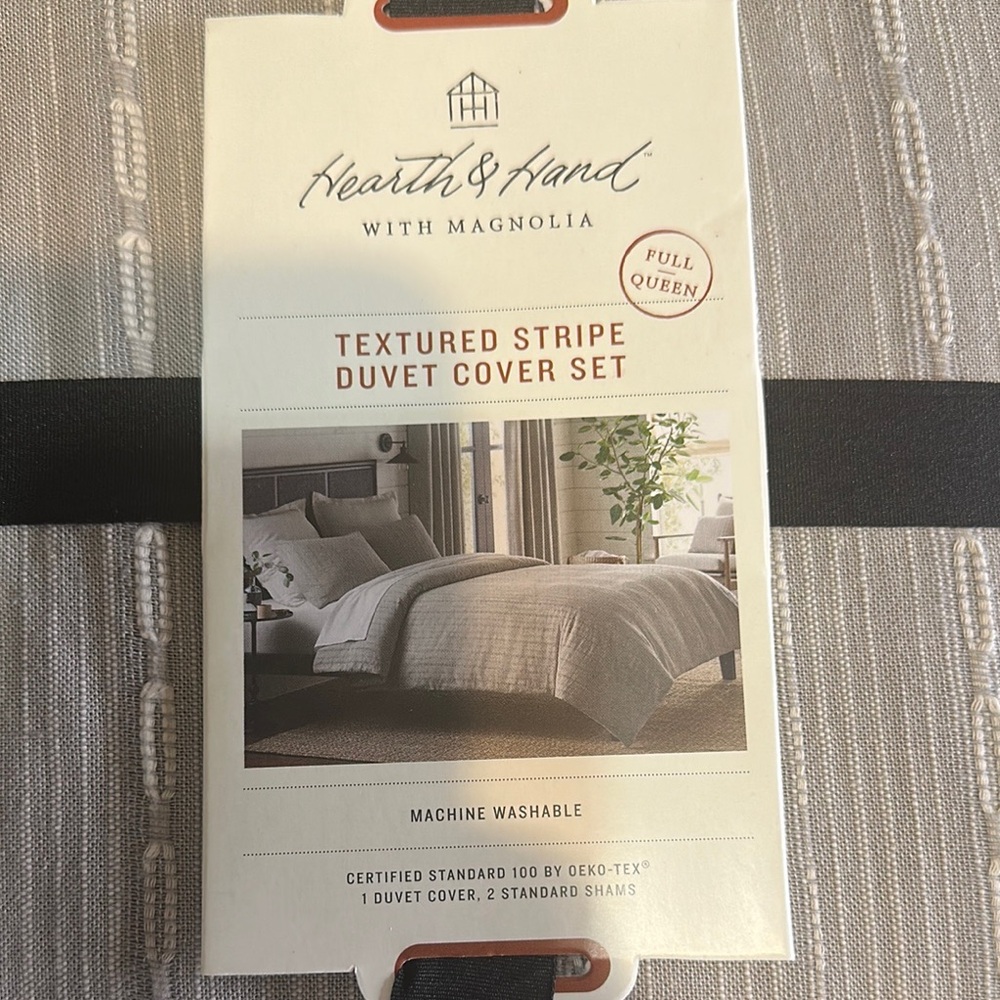 Hearth & Hand with Magnolia|Textured Stripe, Duvet Cover Set